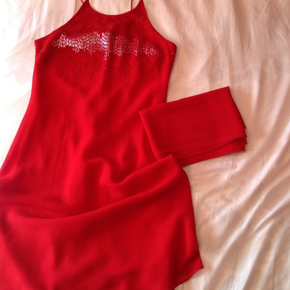 Red Cache Dress - Picture 7 of 8
